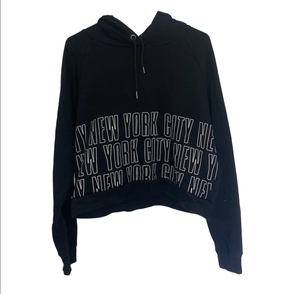 Aéropostale Cropped Black New York Sweater